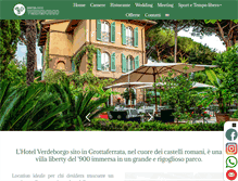 Tablet Screenshot of hotelverdeborgo.it